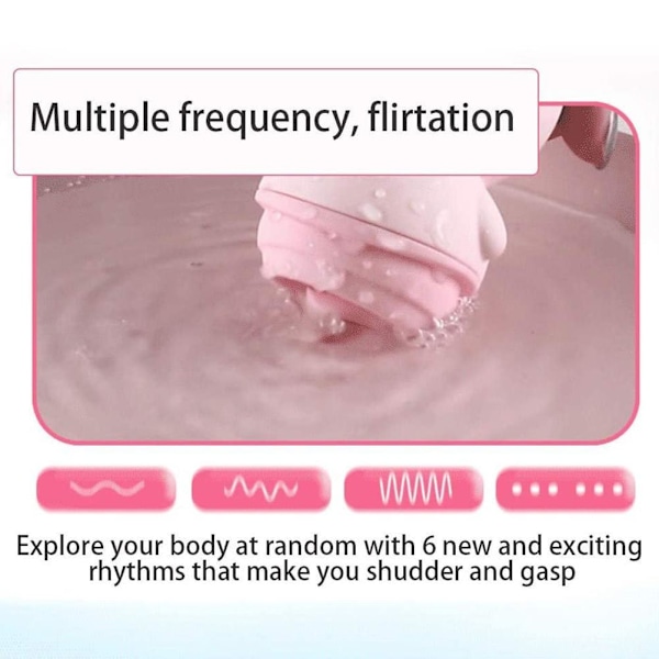 Tunglickande Vibrator för Kvinnor Klitoris och G-punkt Vattentät Klitorissugleksak