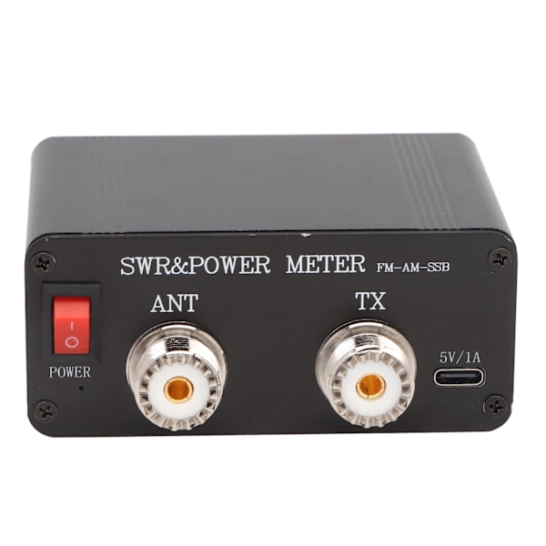 SWR 120 Stående Vågmätar Kortvåg 1.8MHz?50MHz 120W Digital Display FM AM CW SSB SWR Effektmätare Svart