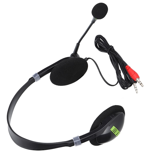 SY440MV Trådbundet headset 3,5 mm/USB Kundtjänst Öronmuffar med brusreducerande mikrofon 3,5 mm