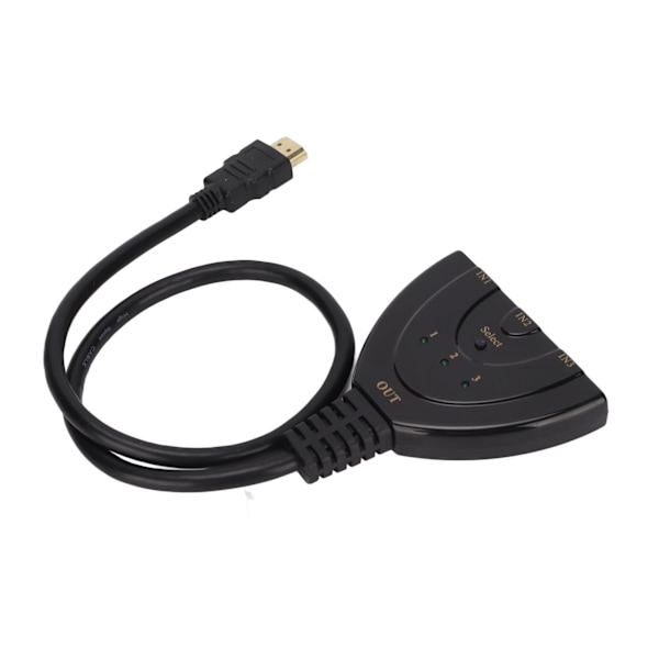 3x1 Switch Splitter Hög Upplösning HD 4K 1080P HD Multimedia Interface Switch för PS3 Kabelbox