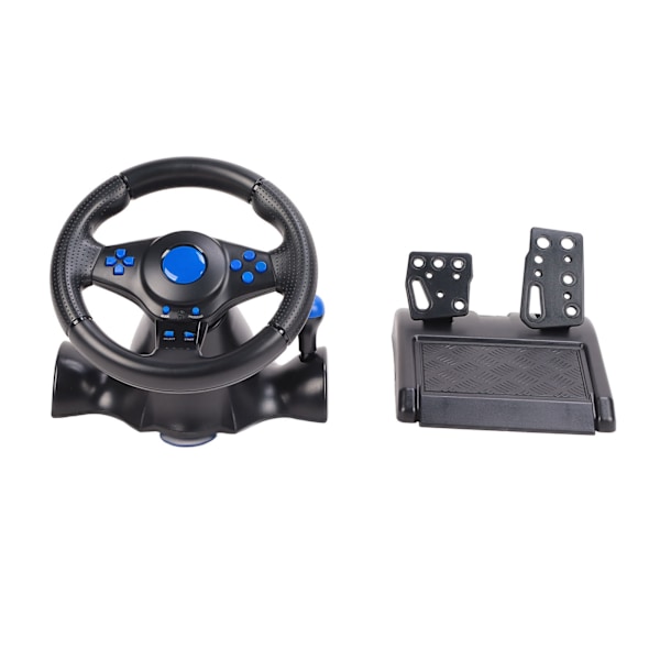 Spelratt 180° Rotation 7 i 1 Vibrations USB Racing Spelratt med Pedal för PS4 PC