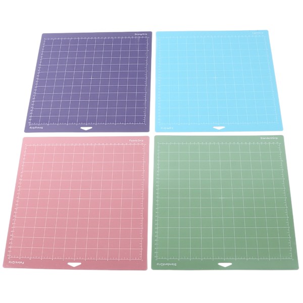 4 st Skärmattor 30x30 cm Flerfärgade Slitstarka PVC Hantverksskärmattor för Scrapbooking Quiltning