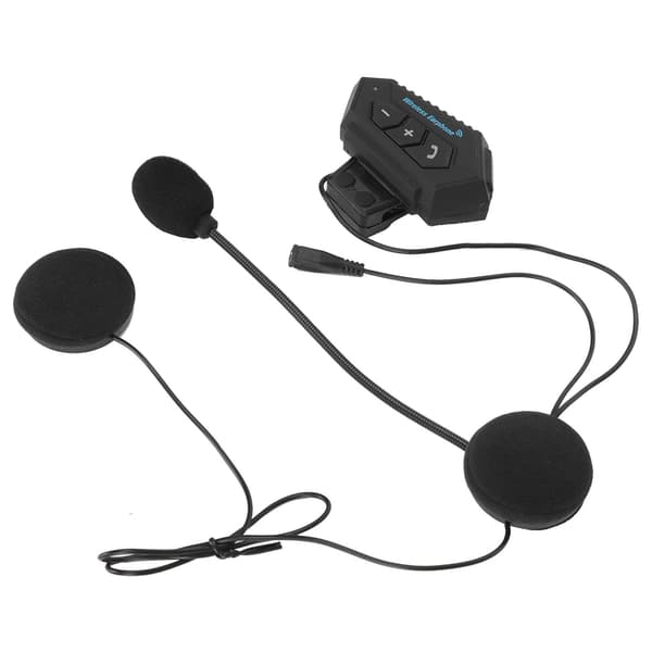 BT12 Motorcykel Bluetooth Headset med Mikrofon Hjälm Hörlurar Brusreducerande Stereo Intercom Headset