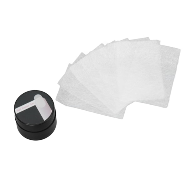 20ml 10ST Nagel Förlängning Glasfiber Kit Finger Vård Reparations Gel Klippbar Långvarig Anti Sprickbildning för Hemmasalong