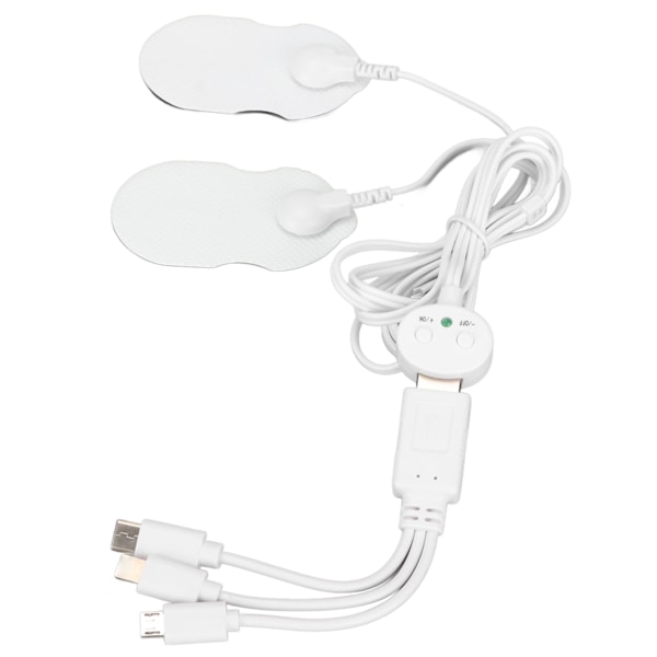 Mini USB Mobil Elektronisk Pulsmassageapparat Bärbar Smärtlindring Uppladdningsbar Muskelstimulator för Inomhusbruk Kontor Vuxna