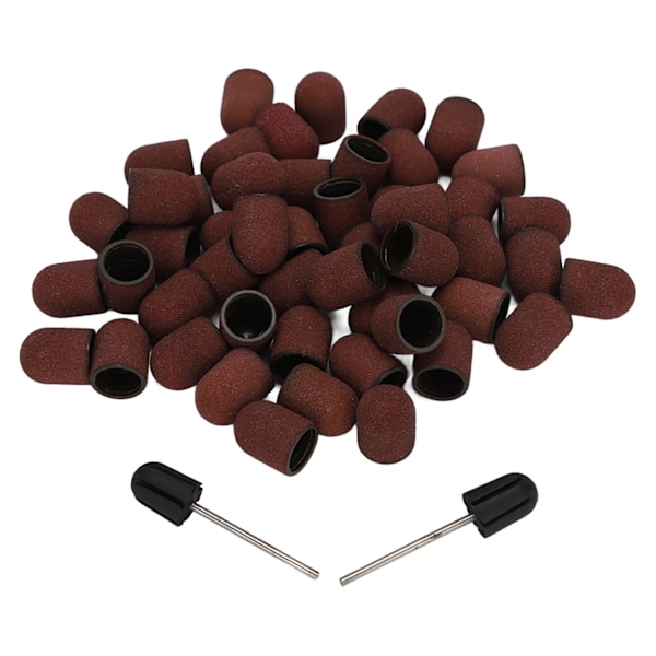 120# Grit Nagelkonst Slipkapslar Manikyr Polering Slipband Borrbitset med Skaft