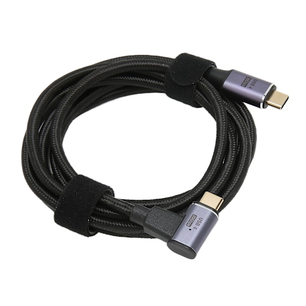 USB C till USB C Kabel Multifunktion 8K 60Hz Hög Hastighet 20Gbps PD 100W Snabbladdning USB 4.0 Magnetisk Datakabel 200cm Vinkelkontakt