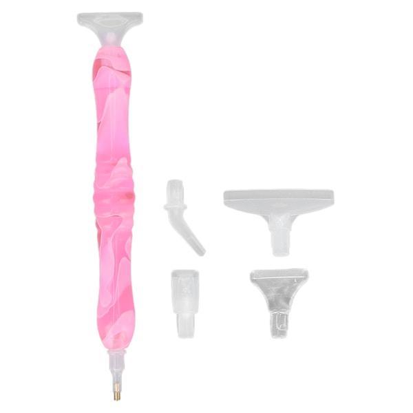 Strass Målarpenna Portabel Nagelkonst DIY Borrplockare med Ersättningsspets Rosa