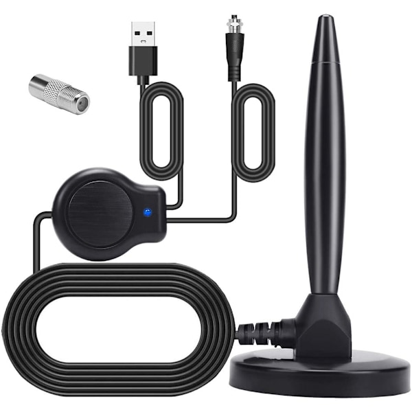 120 Mile Hög Definition Digital Inomhus TV-antenn Smart Signal Förstärkare TV-antenn