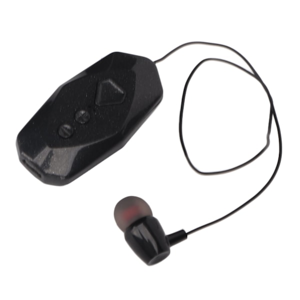 Trådlös öronpropp med klämma, enkelsidig, lång batteritid, strömvisning, krageklämma, Bluetooth-headset för kontor och affärer
