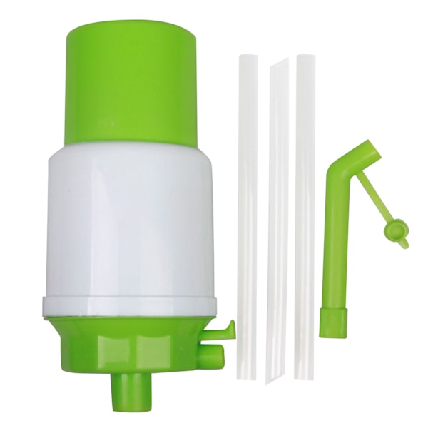 Manuell Dricksvattenpump Plast Hand Fontän Tryckpress Dispenser Grön Vit
