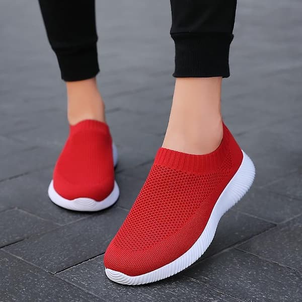 Sneakers i mesh -plattform som andas ( set 2) 207PINK 41
