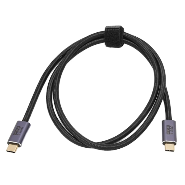 USB 4.0 Kabel Multifunktionell 20Gbps Höghastighetsöverföring HD 8K 60HZ Stöd PD100W Typ C till Typ C Kabel 100cm