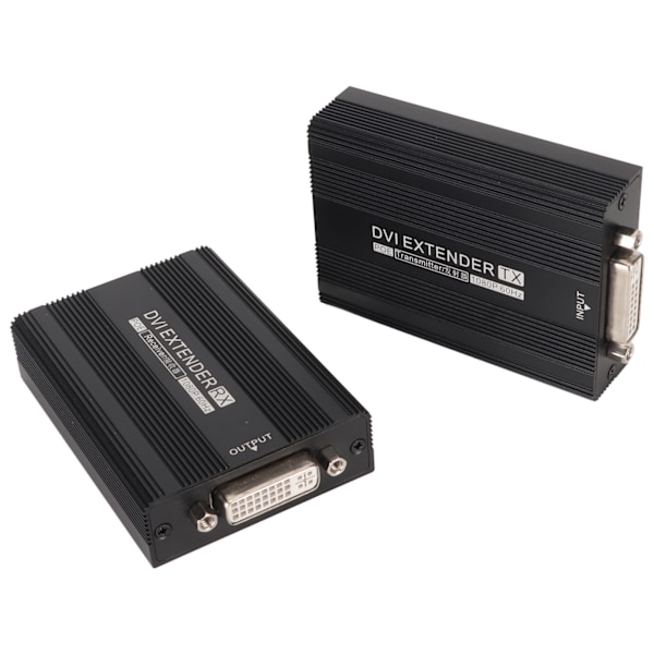 DVI Extender 1920x1080P Vid 60HZ POE Enkel Strömförsörjning Plug and Play Video Extender 100?240V EU-kontakt