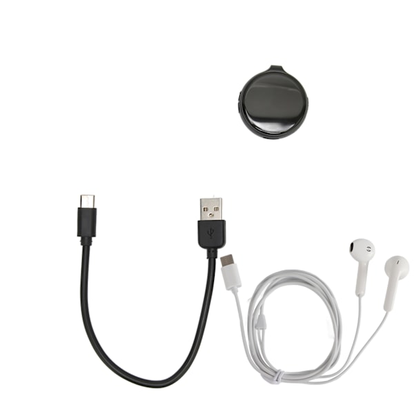 Mini Röstinspelare Snygg Multifunktionell AI Smart HD Brusreducerande Röstaktiverad Inspelare för Konferens Neutral Engelska, Svart 16GB