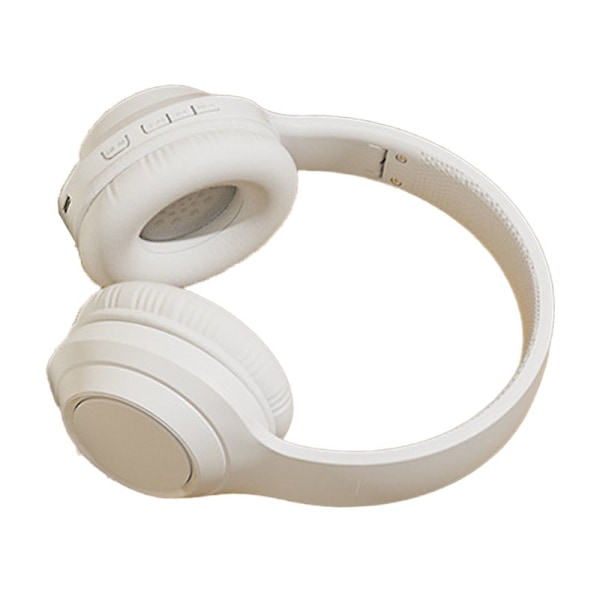 Bluetooth Trådlöst Gaming Headset Multifunktion HiFi Stereo Brusreducerande Stark Bas Bluetooth Hörlurar Pärlvit
