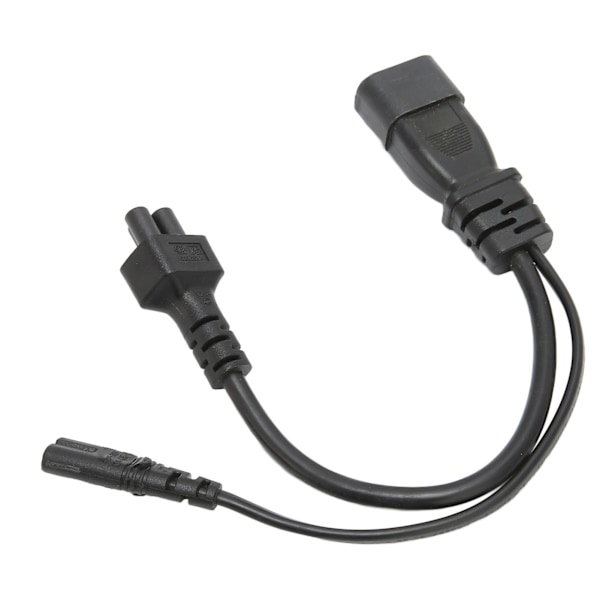 IEC320 C14 Hane till C5 C7 Hona Strömkabel 1 in 2 Ut 10A 250V Vattentät Strömförlängningsadapterkabel för LCD-skärmar