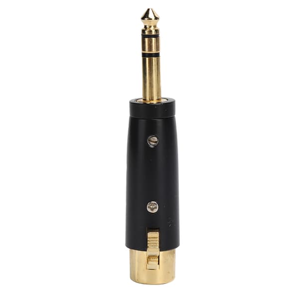6,35 Stereo Hane till XLR Hona Adapter för Gitarr Ljudkabel Mikrofon Interface Svart Guldpläterad