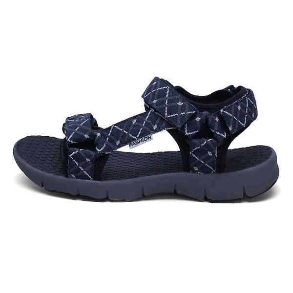 Män sommar andas promenader lätta sandaler Blue Black 9.5