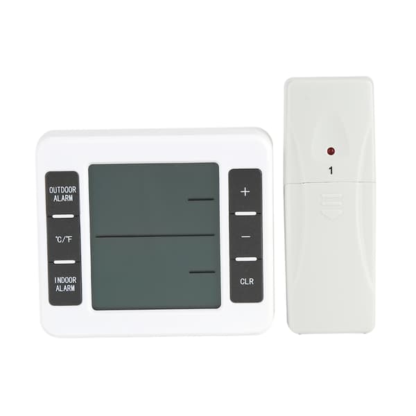 Trådlös Digital Frystermometer Inomhus/Utomhus Temperatursensor med Hörbart Alarm