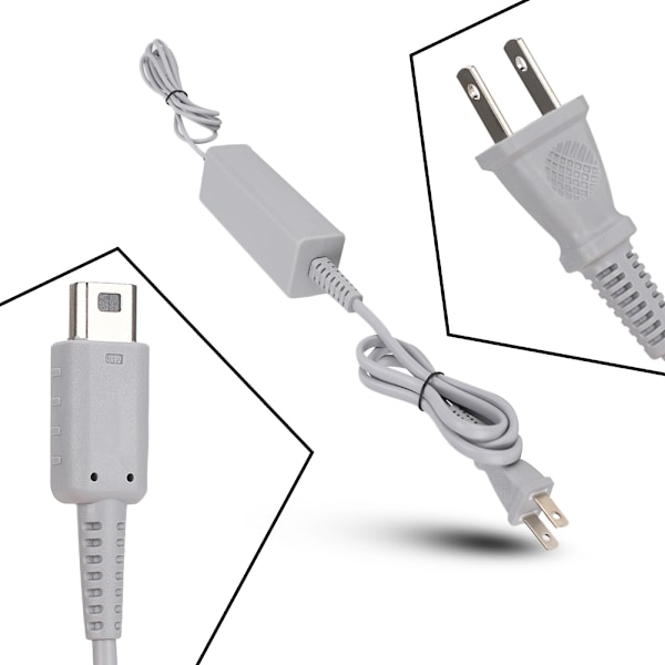 Nätströmsadapter för WIIU PAD med konstant ström & spänning DC 4.75V/1.6A Laddare 50/60Hz (US 100-240V)