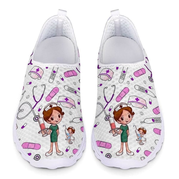 Slip-on Mesh Arbetsskor för Kvinnor 40 / Q