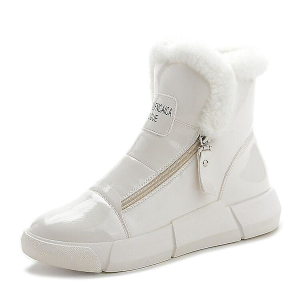 Vattentäta vinterstövlar i lack 0138 Beige 37