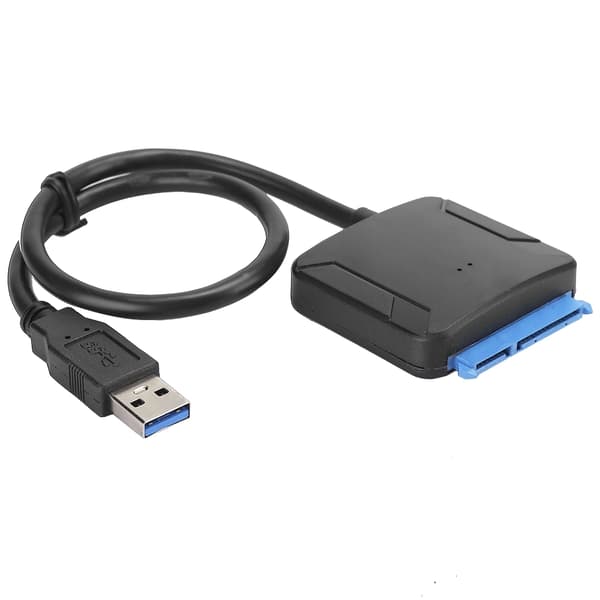 SATA till USB3.0 Hårddiskadapter PC Konverteringskabel för Win98/ME/2000 (US 100-240V)