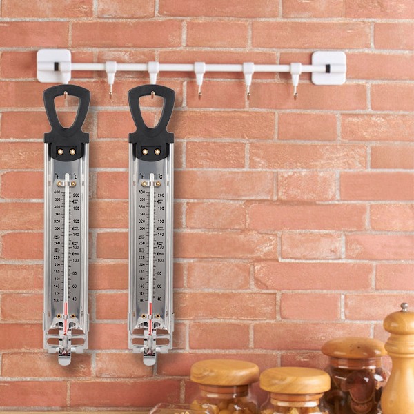 Fahrenheit Celsius ℉/℃ Dubbel Skala Display Hushåll Kök Hängande Godistermometer