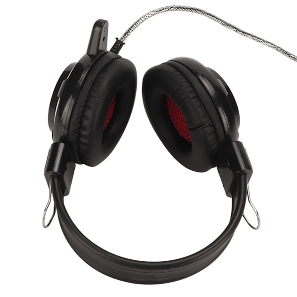 Spelheadset med dubbla 3,5 mm och USB-gränssnitt, justerbar volym, stereohörlurar för PC-spel för PS4 PC Laptop