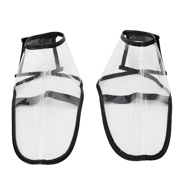 Vikbara Barberarskoskydd Återanvändbara Salong Frisör Transparent för Massagebutiker Spa L 40?45