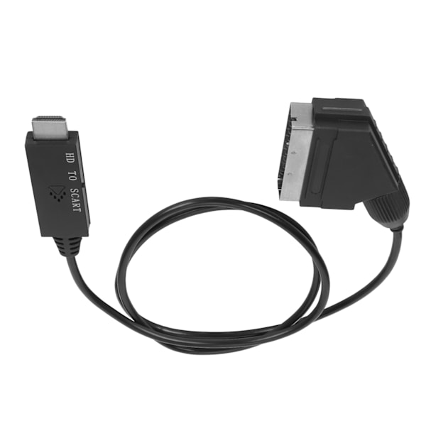 HD Multimedia Interface till Scart-kabel Stöd PAL NTSC HD till Scart-omvandlare Adapterkabel för TV VHS VCR DVD