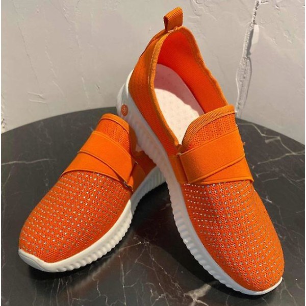 Kvinna Slip På Utomhus Casual Andas Sneakers 6.5