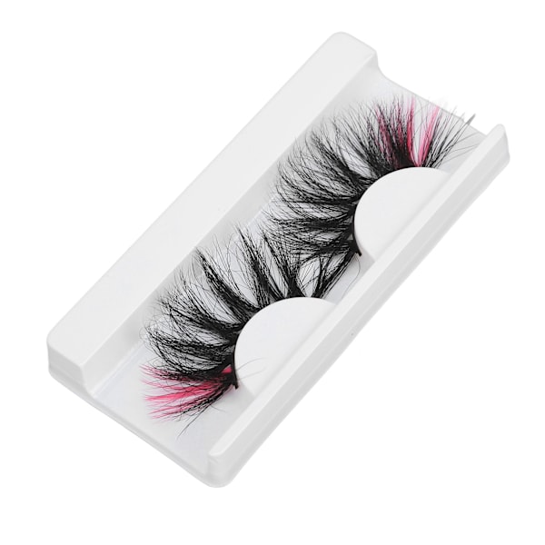 0,98 tum Färgade Lösögonfransar Tunn Fluffig Rosa Toppar Dramatiska Färgade 670A-5C