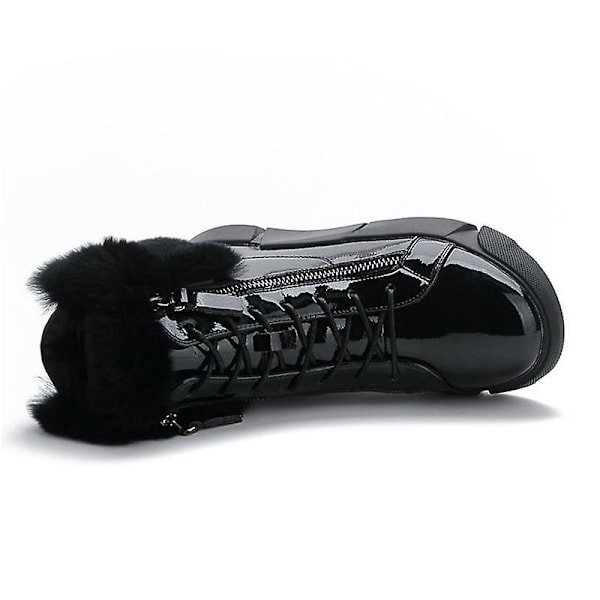 Vattentäta vinterstövlar i lack 0138 black 39