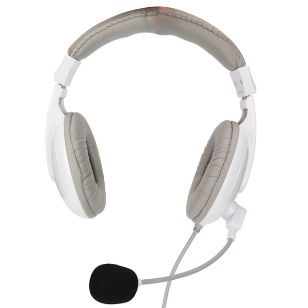 Somic Electronics Hörlurar Multifunktionella Pluggar Röstspelheadset med Mikrofon för Datorer Mobiltelefon Vit
