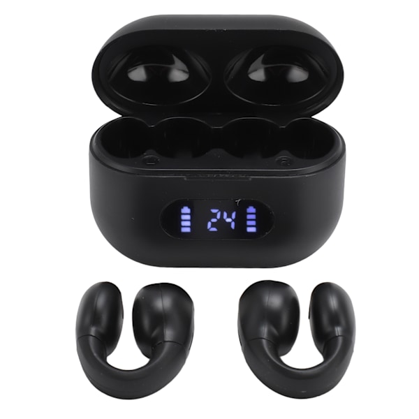 Öronklämma Bluetooth-hörlurar Öppet öra Låg latens Brusreducering Klämma på Trådlösa hörlurar med LED-strömindikator