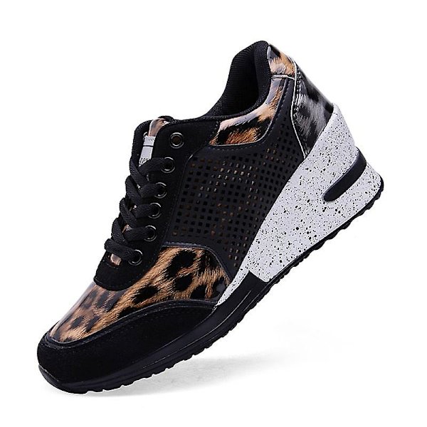 Damskor med högre sula SK8458-Leopard print EUR 38