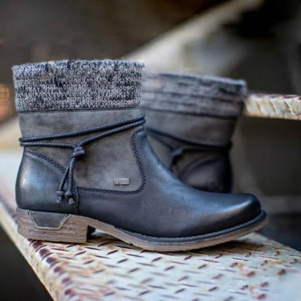 Kvinnor Höst, Vinter Ull Thicken, Ankel Snow Boot Brown 6