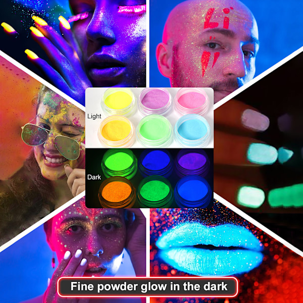 Kroppsglitter Tatuering Set Oregelbunden Temporär Ansiktsprimer Sminkset för Barn och Vuxna Födelsedag Halloweenfest