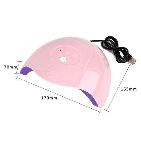 UV Nagellampa Professionell 12 LED-ljuspärlor Timer Konst Gel Polish Tork för Hem Skola Kontor
