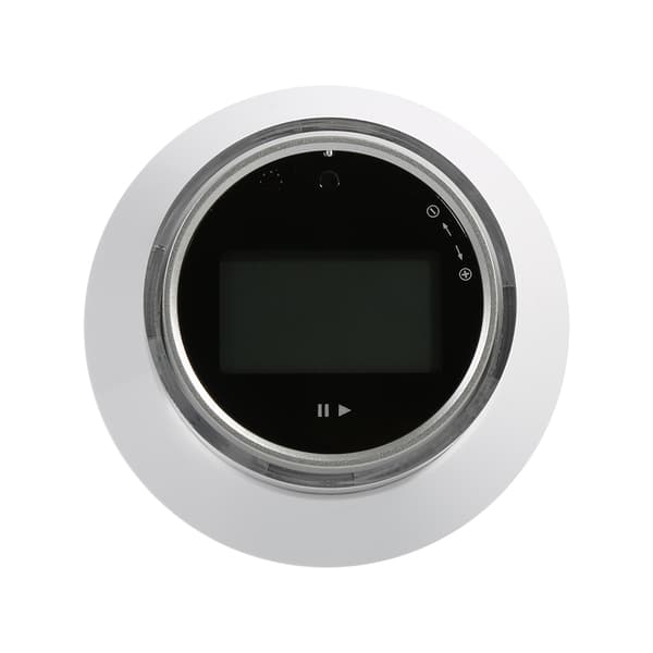 Rund LCD Digital Kökstimer Magnetisk Nedräkning Upp Klocka Alarm Påminnelse (Vit)