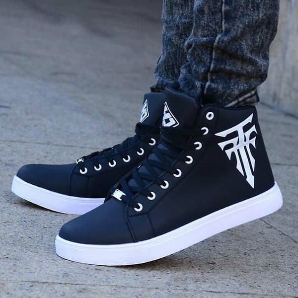 Högklackade sneakers, herr, vardagsskor green 6.5