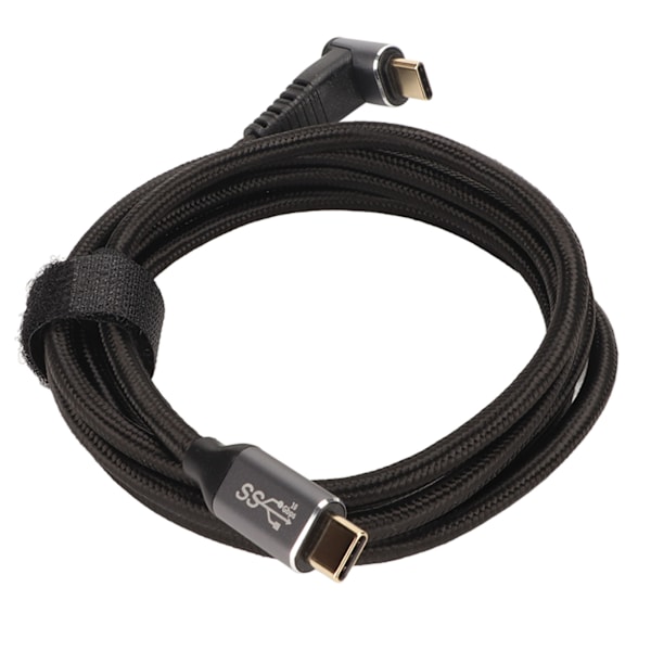 90 Graders USB-C-kabel 4K 60Hz Stöder PD100W Typ C 3.1 Gen2 Full Function USB-C Snabbladdningskabel för Steam Deck 150cm/59.1in