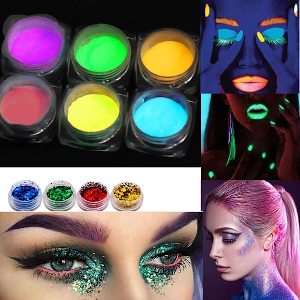 Glitter Tatuering Set Temporär Smink Kropp Ansiktsfärg för Vuxna Tonåringar Barn