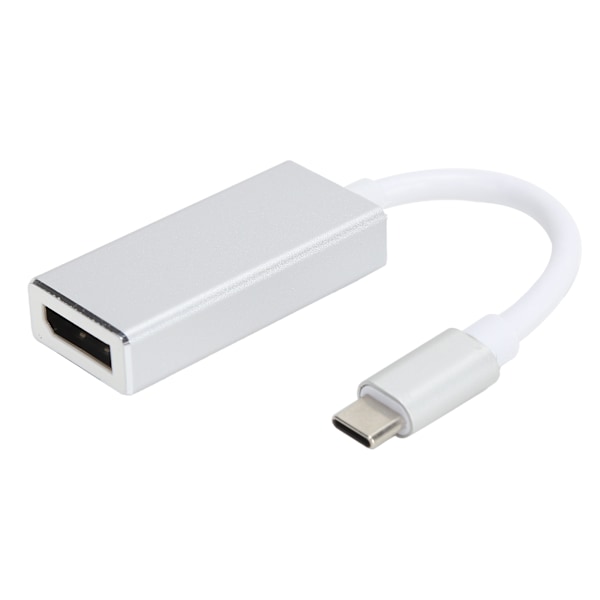 Datakabel HD Dataöverföringskabel TypeC till DP Adapterkabel USB 3.1 till DP Högupplöst Datakabel (Silver)