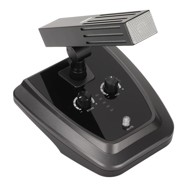 Kondensatormikrofon Skrivbords USB-mikrofon Stöder Enknapps-tystnad Volymjustering för Konferenssändning