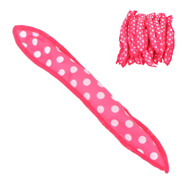 20 st Värmelösa Hårcurlers Mjuka Vikbara DIY Svamp Stylingrollers för Sovande Rosröd