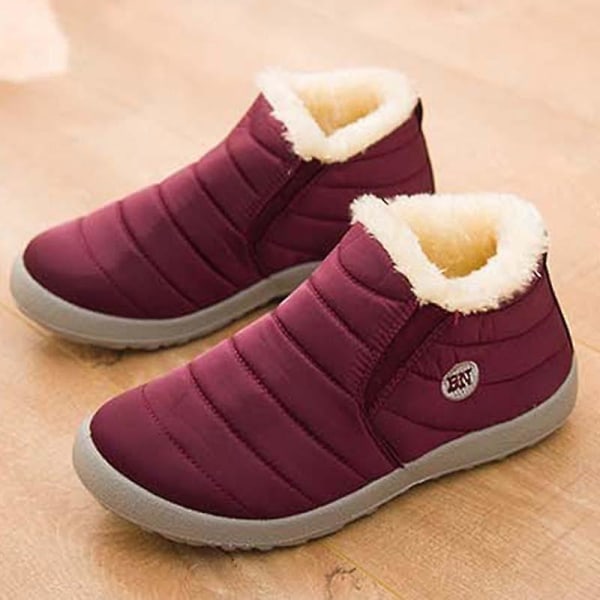 Vinterlägenheter Slip On Plattform Sneakers 196purpleShoes 44