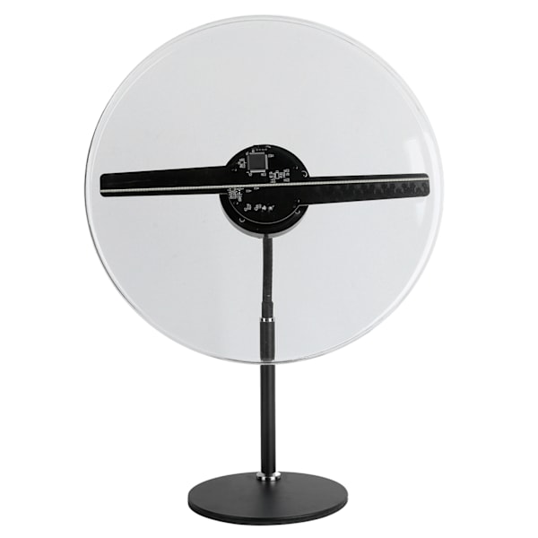 30CM Holografisk Reklamprojektor 3D 256 LED Fläktprojektionsdisplay med Ställ EU-kontakt 100?240V
